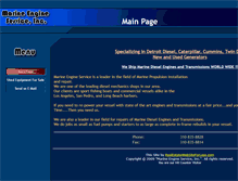 Tablet Screenshot of marineengineserviceinc.com